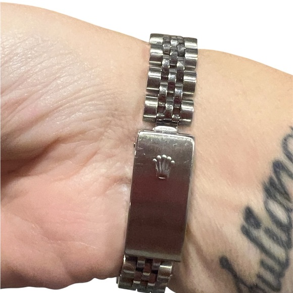 Rolex datejust automatic stainless steel 26mm white face diamond dial - Picture 7 of 9